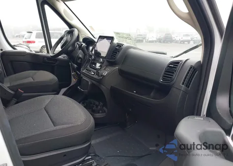 2024 Ram Promaster 2500 Tradesman High Roof 159 Wb W/Pass Seat from USA, damaged, VIN 3C6LRVDG2RE138299